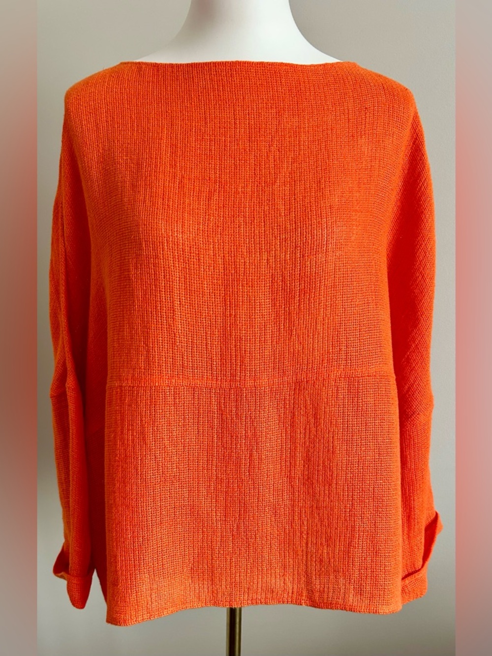 Ellen Tracy 100% Linen Weave Top